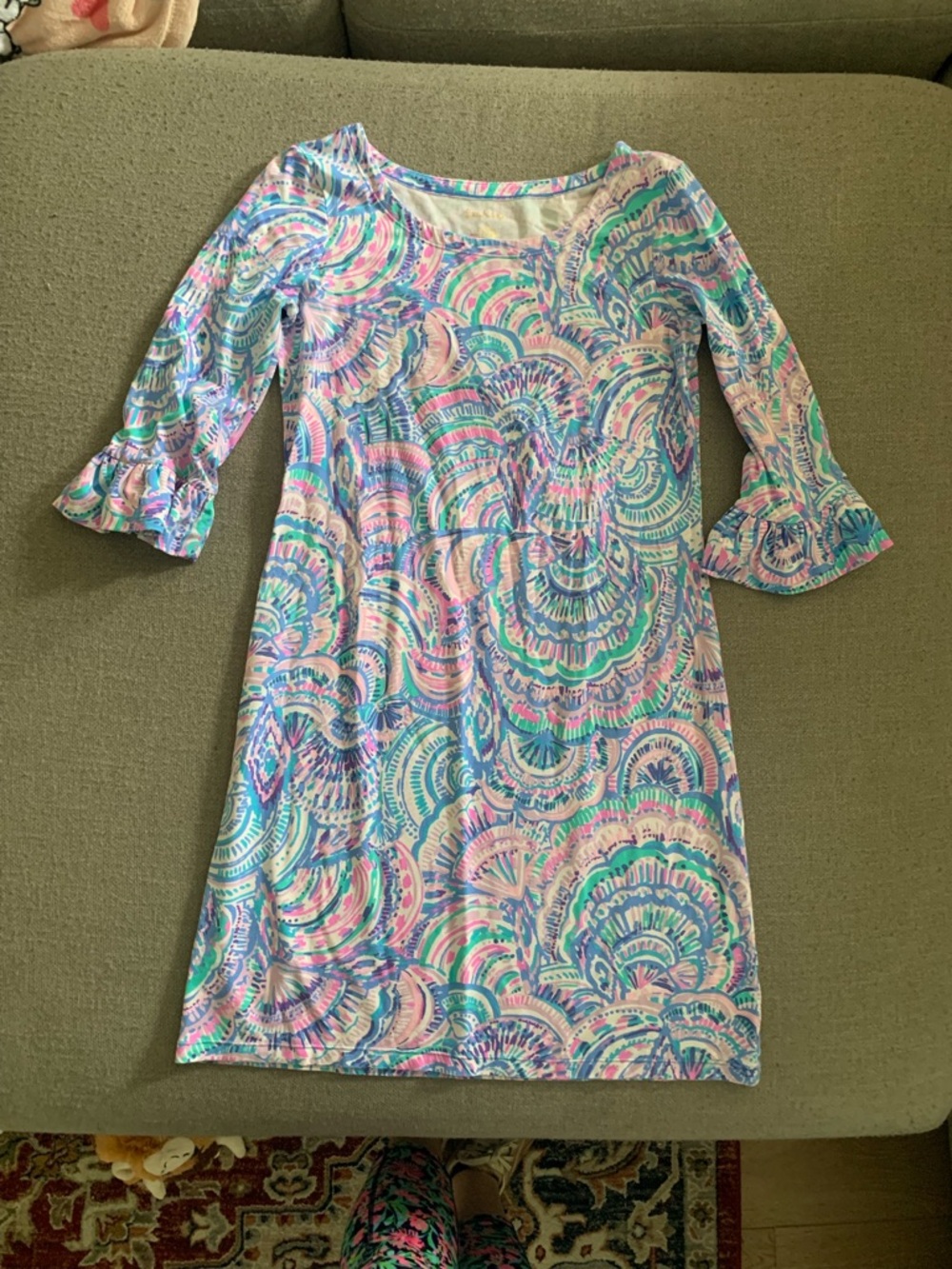 Lilly Pulitzer Pastel Swirl Dress in Pink and Blue
